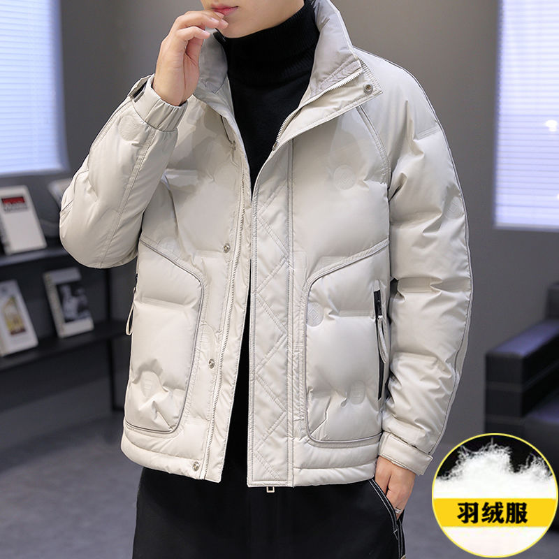 雅鹿新款羽绒服男冬季2023新款免洗高档男士羽绒服加厚保大码时尚