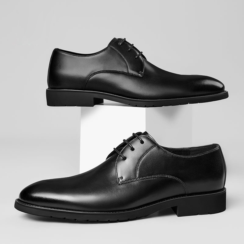 【头层牛皮】男鞋男士舒适时尚休闲百搭休闲鞋套脚0526