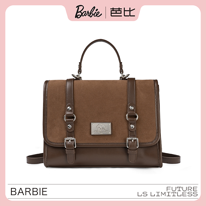 BARBIE/芭比轻奢时尚小方包新款双肩包通勤单肩包女包