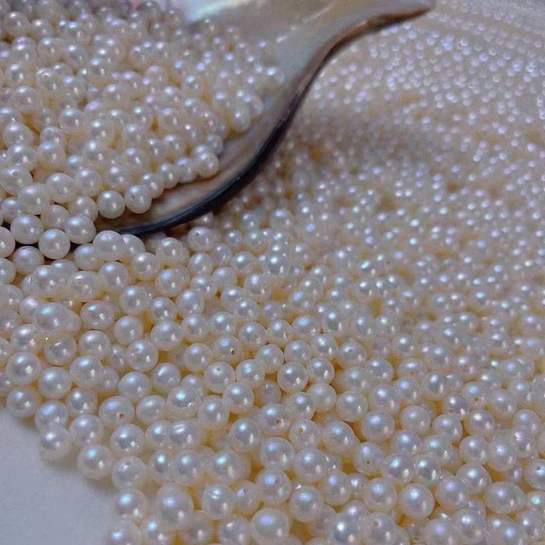 珍珠散珠耳钉项链戒指