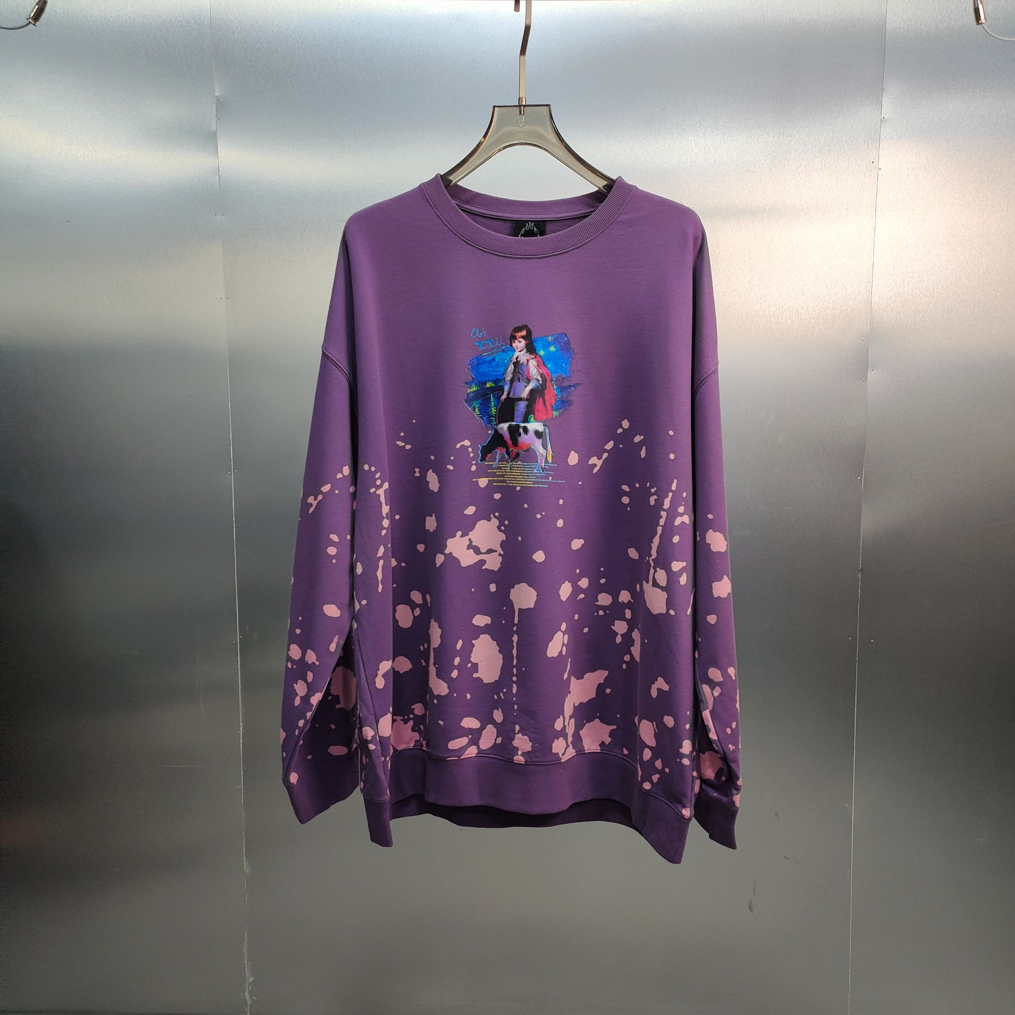 G01-100501-XX春秋季正面小女孩印花潮流时尚卫衣