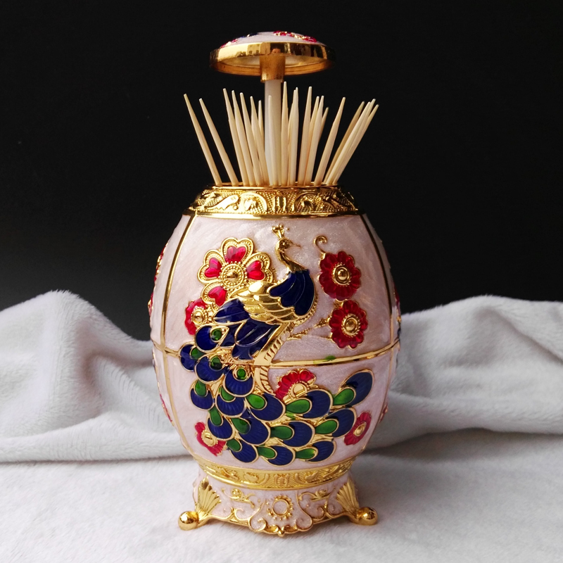 牙签筒牙签盒创意潮流创意经典风自动时尚酒店复古客厅家用个性