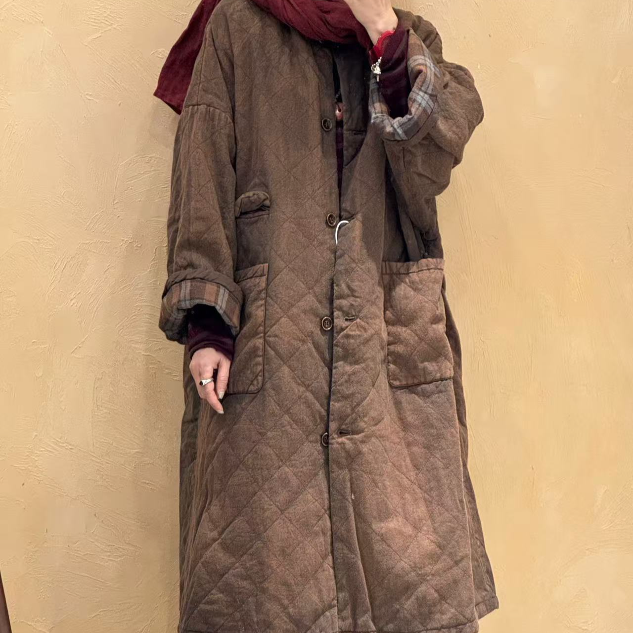 2025新款棉服秋冬宽松加厚文艺保暖百搭中长款棉衣XY210723-23