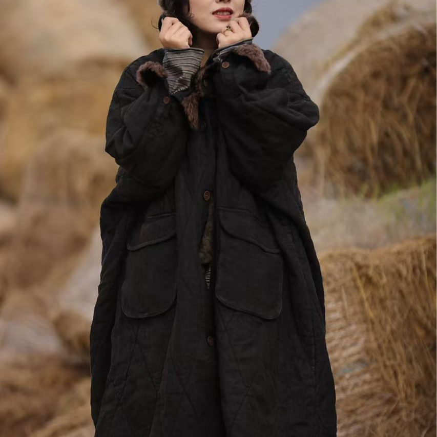 2024冬季新款棉衣M3350宽松中长款加厚保暖百搭休闲秋冬