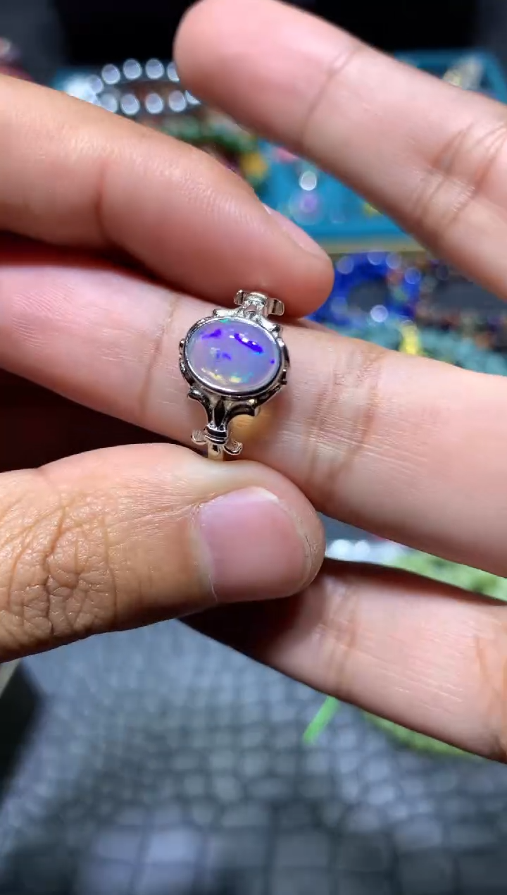 【闪购商品】欧泊戒指未镶嵌T13