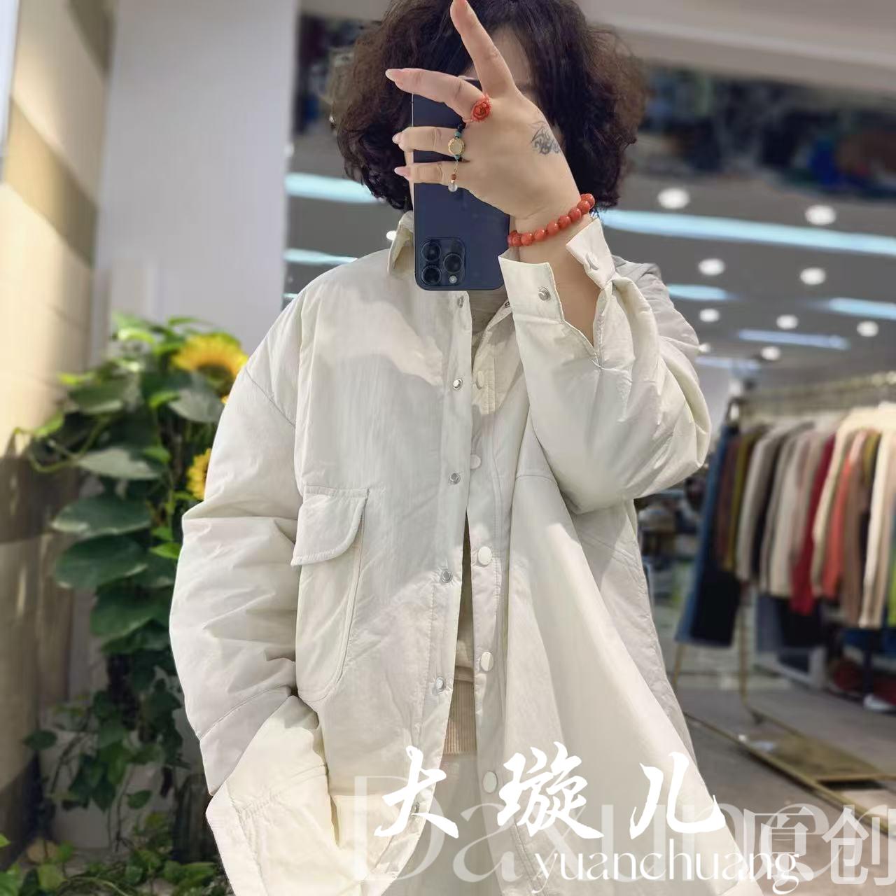 【青春】2025翻领新款休闲百搭单排扣简约外套