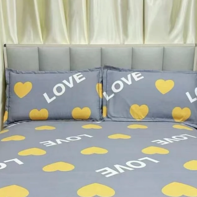 精纺高支斜纹面料标准枕套一对48*74柔软亲肤保暖【心愿-灰】