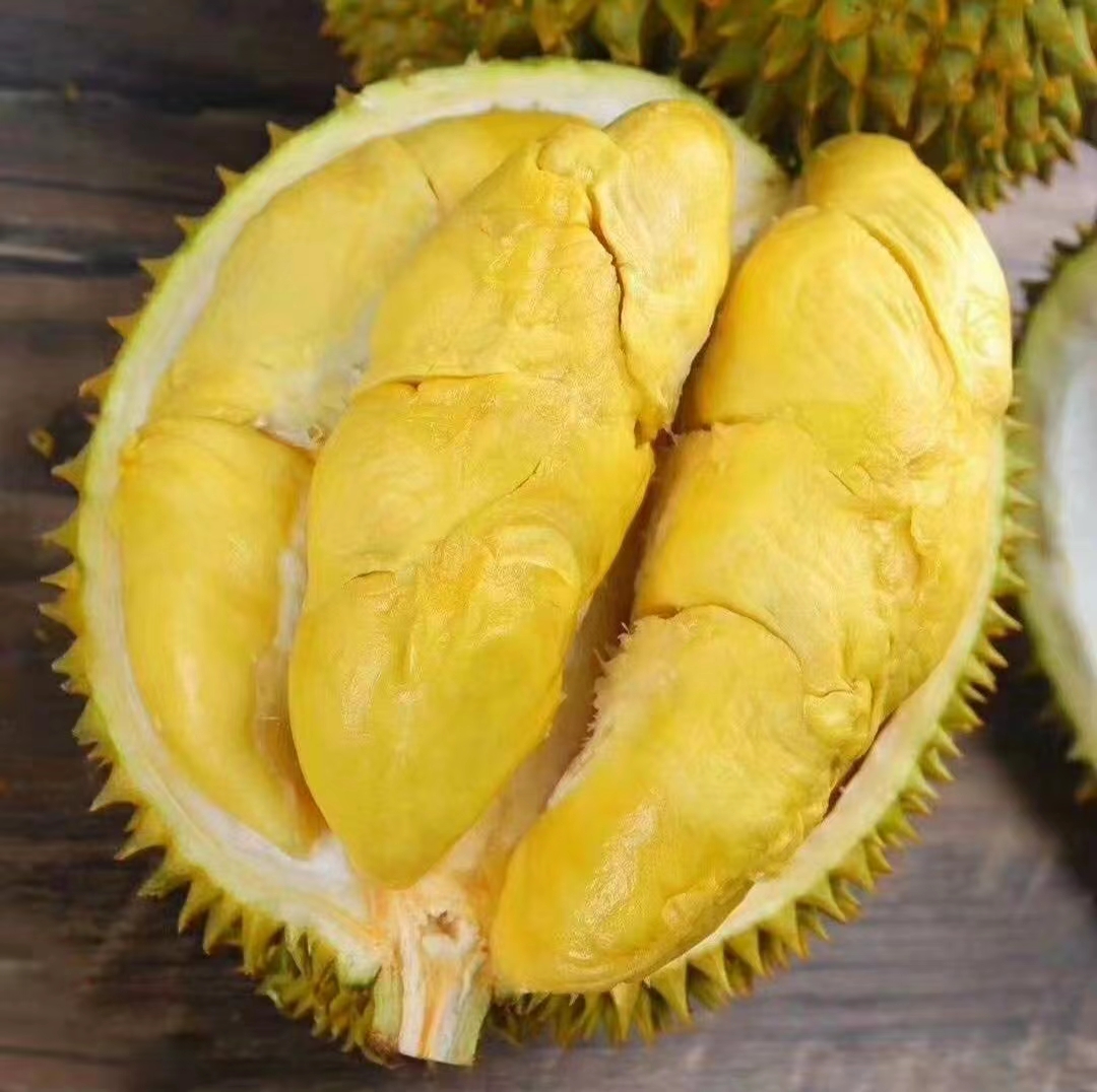 南宁同城鲜果榴莲一果一拍现开现配送直播间默认开果
