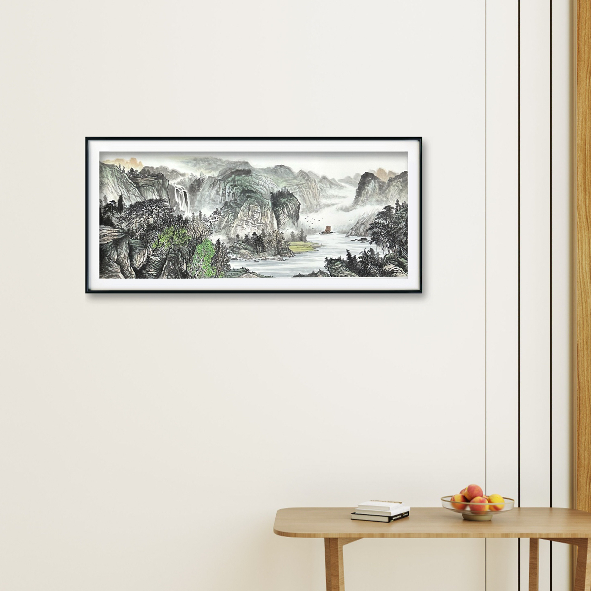 水墨山水画 小六尺180/68 挂客厅办公室茶室等均可