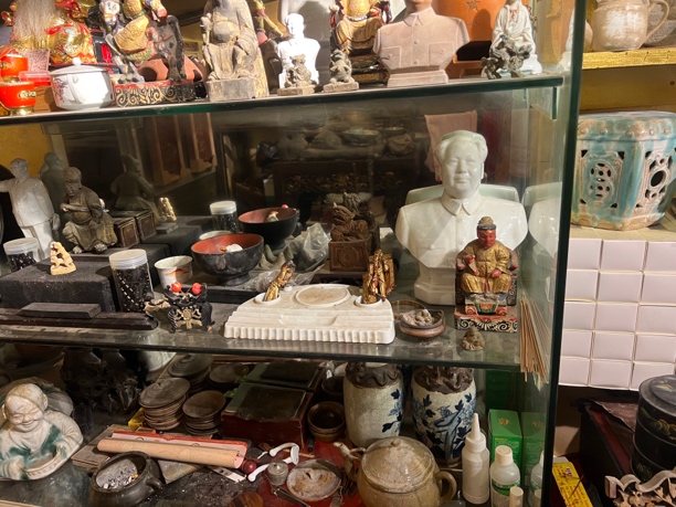 源头批发老物件家具老木雕木石雕精品摆件手工复古陶瓷手绘创意。