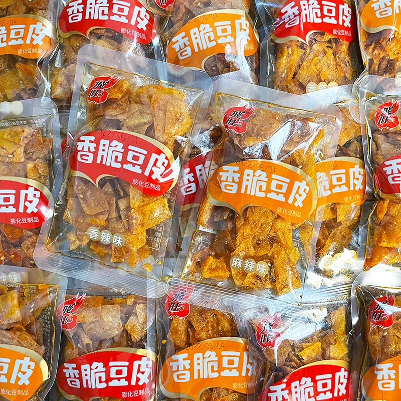 飞旺香脆豆皮辣片湖南特产儿时怀旧零食老式麻辣皮香辣豆干辣条