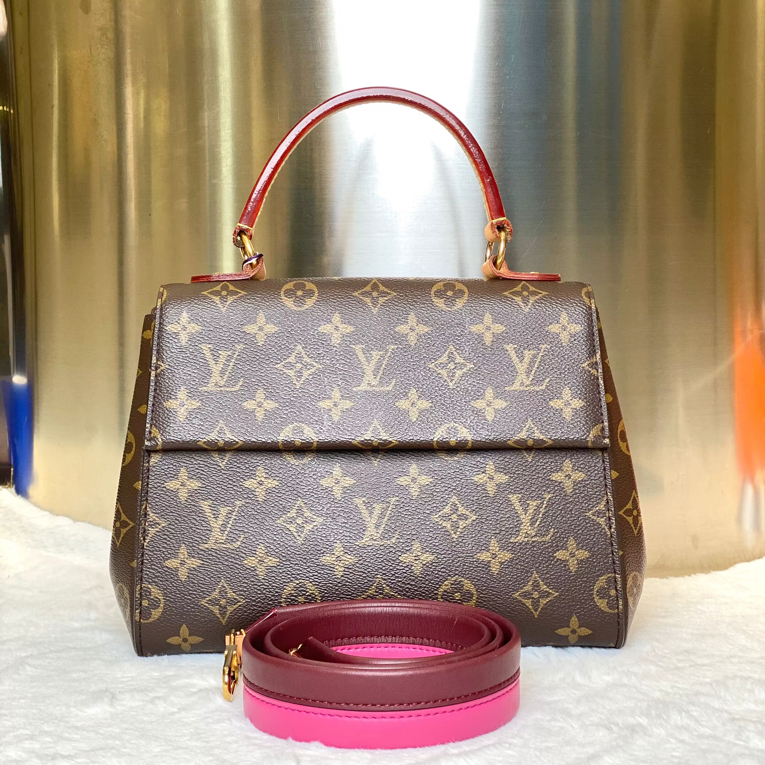 99新 LouisVuitton/路易威登 古有98新LV克鲁尼BB斜挎单肩包4686