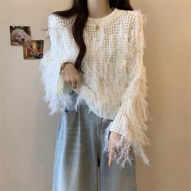 JINYAN【A711-A720】毛衣针织衫套装新款网红百搭慵懒风秋冬ins宽松