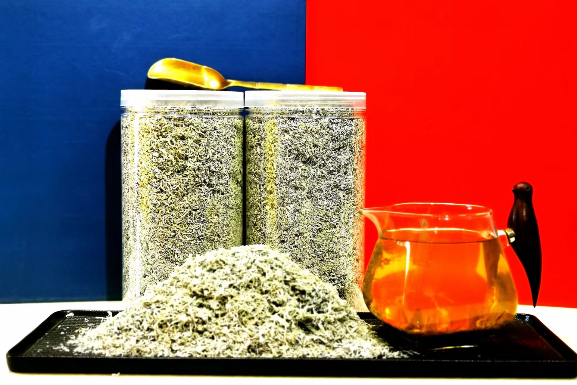 新茶张家界龙须芽尖碎茶藤茶芽尖碎茶500克2罐装土家人的神仙草