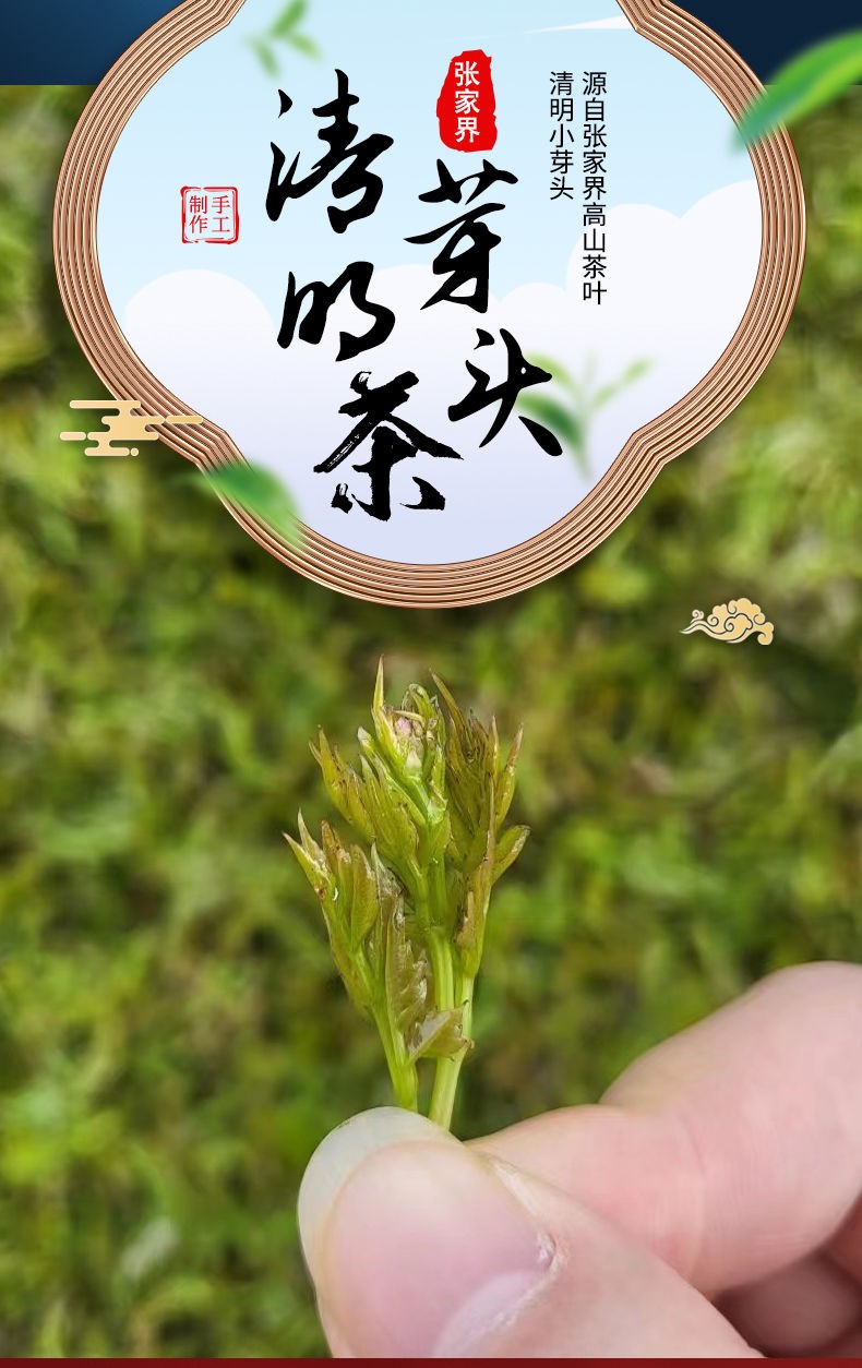 2025明前头采胎芽小芽头特级张家界新茶莓茶藤茶朵芽土家神仙草