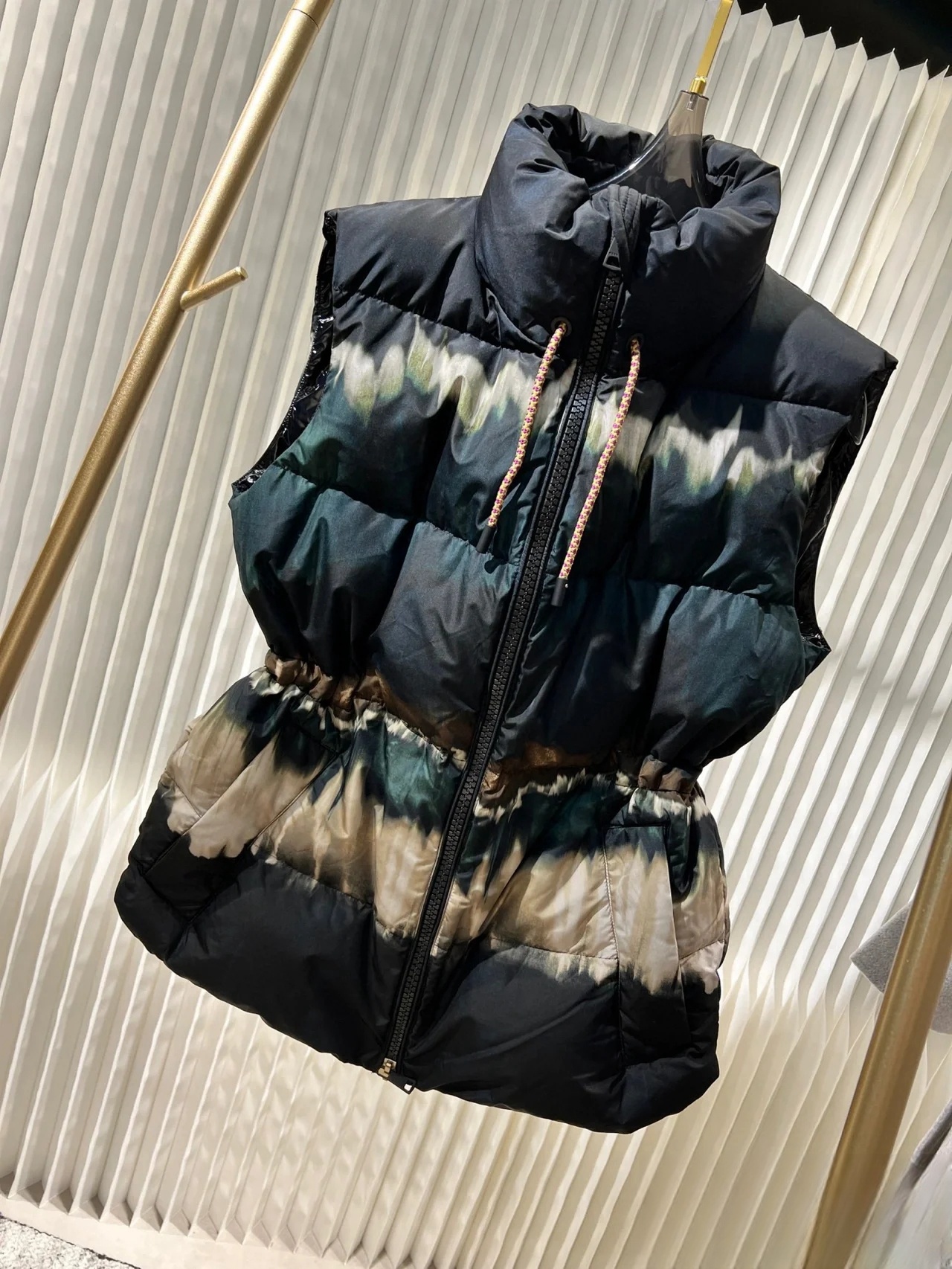 【娜娜专属】 轻奢小立领羽绒马甲 拼色