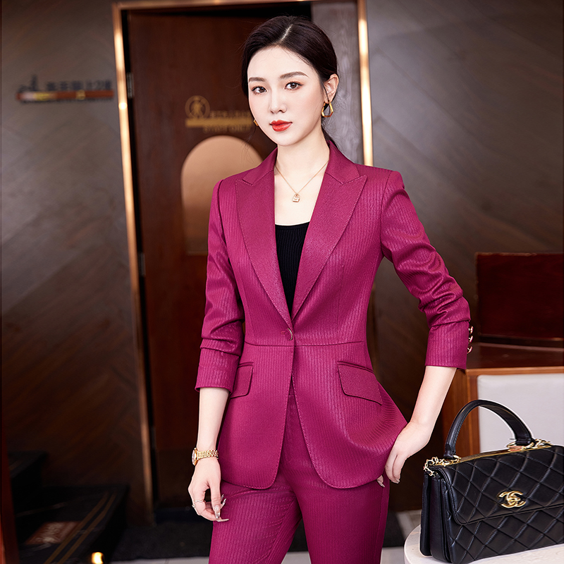 【阿蔓·AM】气质西装外套女春夏季高级设计垂感职业西服套装工作服