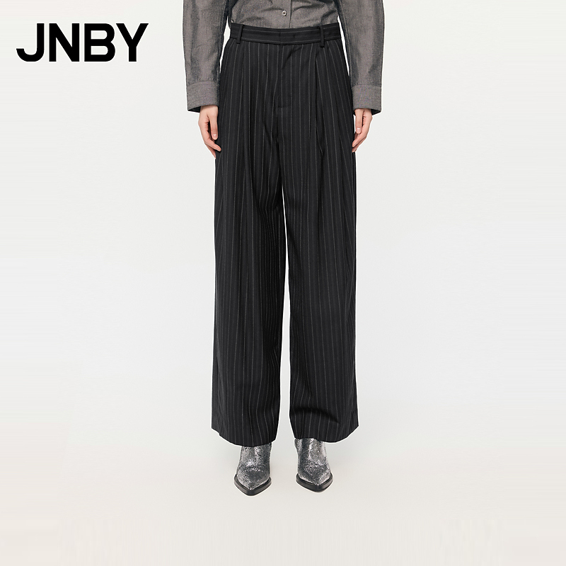 JNBY/江南布衣秋冬直筒裤女休闲宽松裤子5N8E1096C