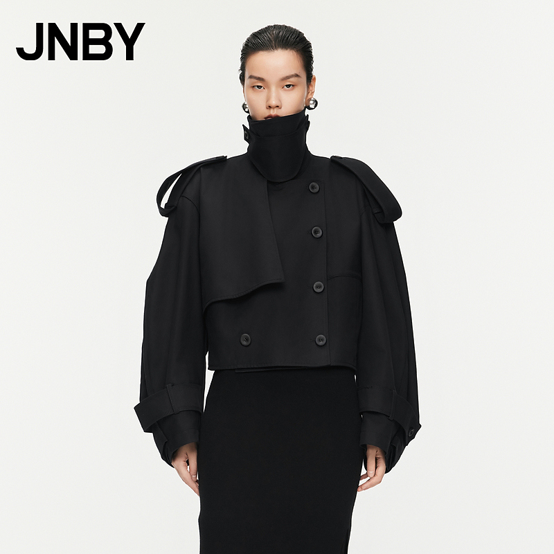 JNBY/江南布衣春秋夹克宽松翻领H型棉质宽松柔软挺阔5O8610950