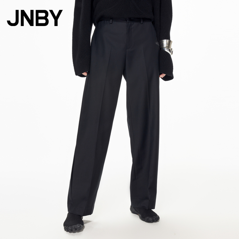 JNBY/江南布衣春秋款休闲裤女宽松直筒通勤西装裤子女5N1E15510