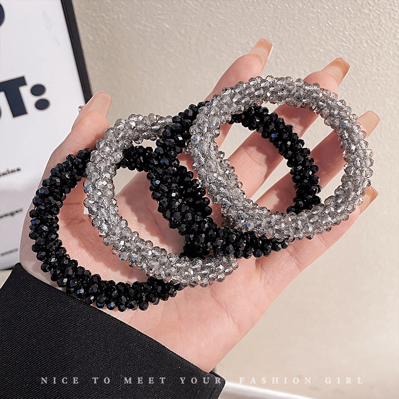 发圈即手圈 韩式多用百搭气质简约高弹闪闪高马尾发圈头饰发饰