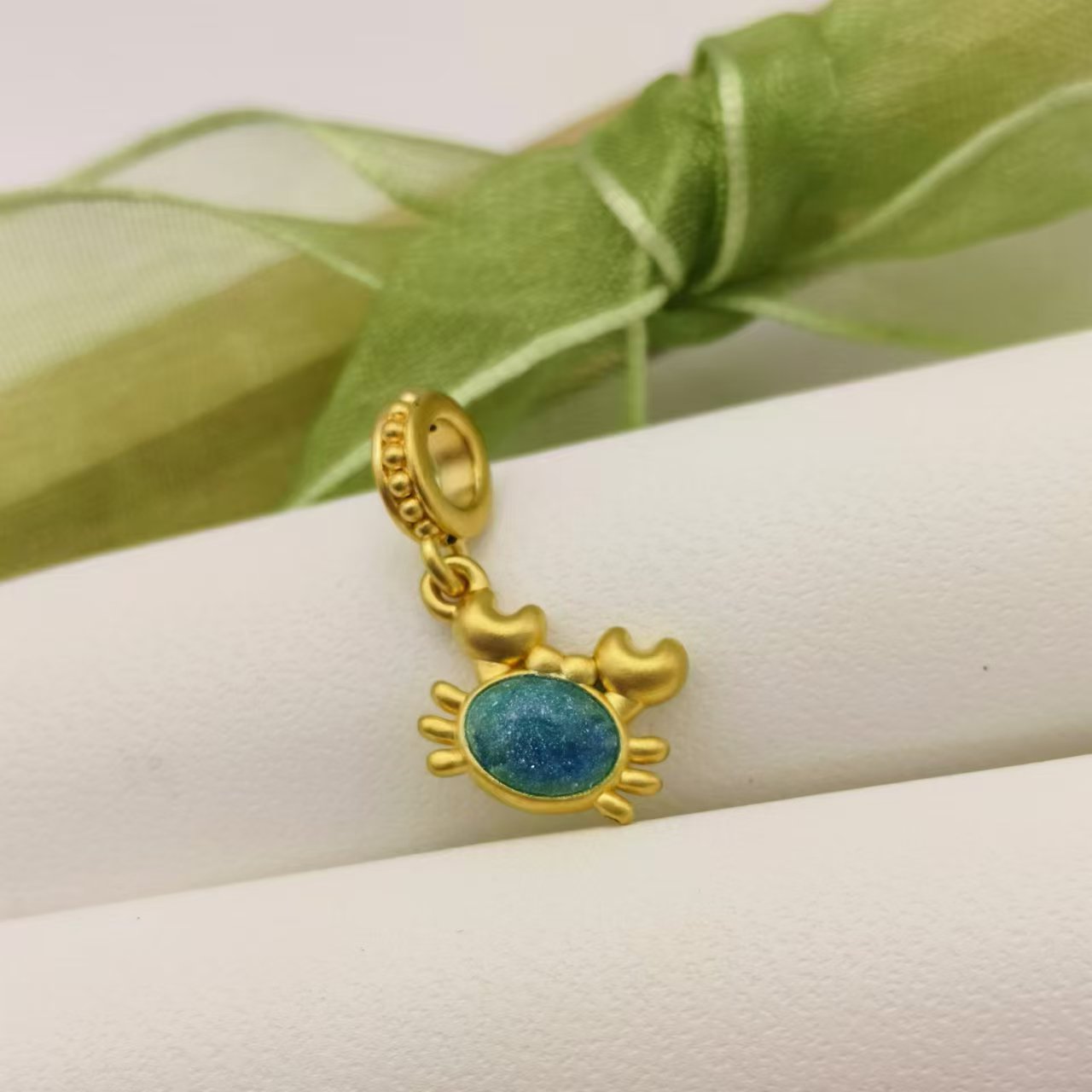 CBAI/菜百足金饰品 足金990 LOVE小螃蟹