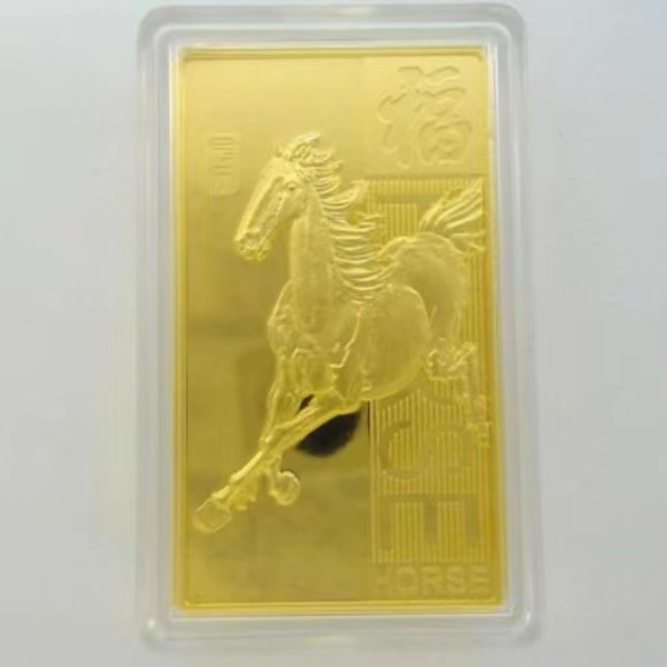 CBAI/菜百LDG马年生肖投资金条足金999.9实心精致