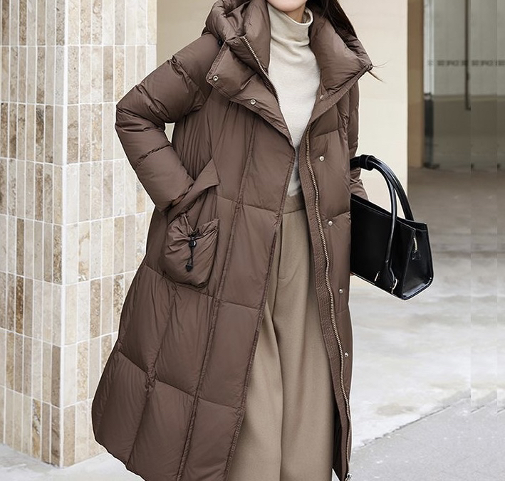 冬季新款时尚洋气绒绒服大衣