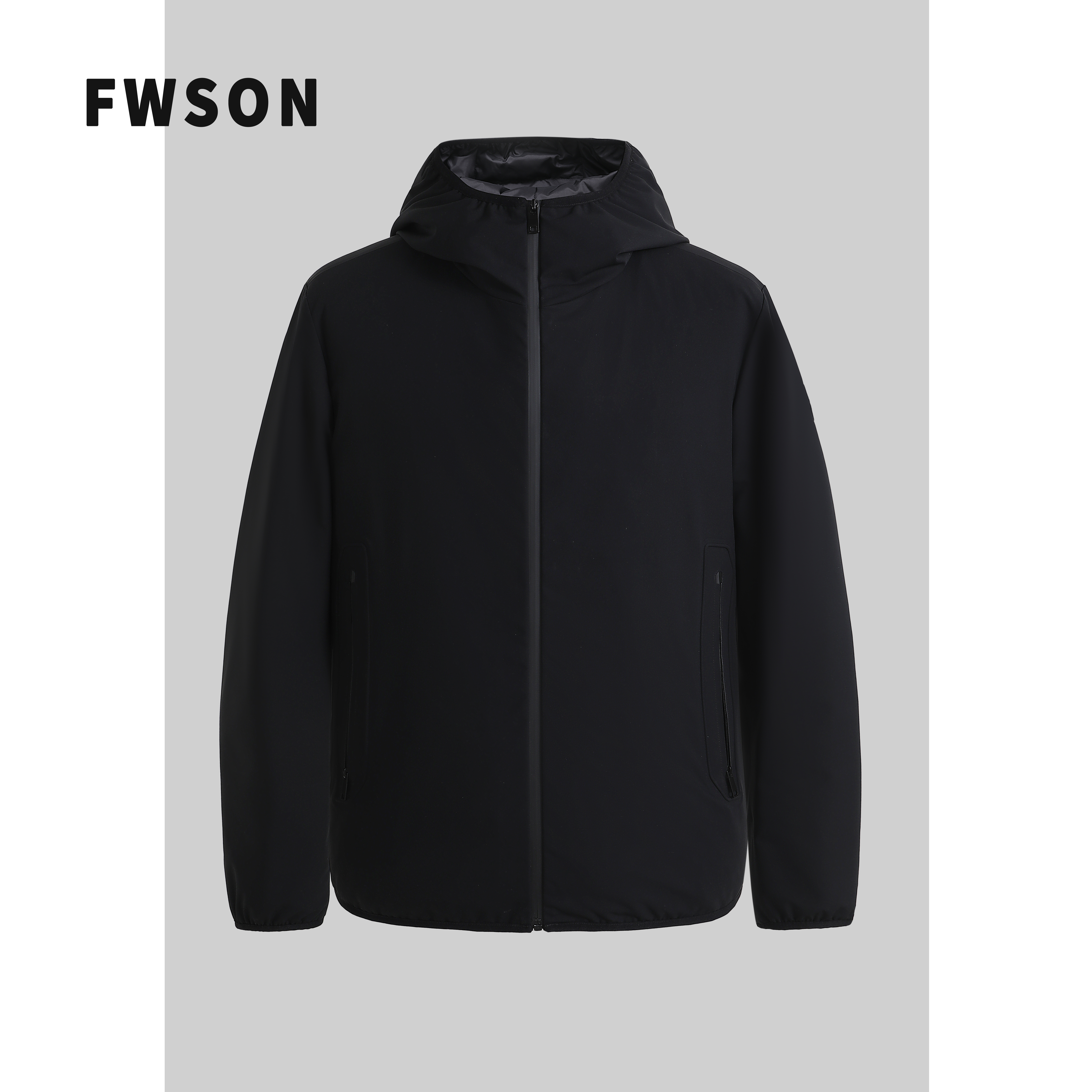 秋冬轻户外轻薄羽绒男士轻商务轻奢城市休闲舒适连帽款夹克外套30