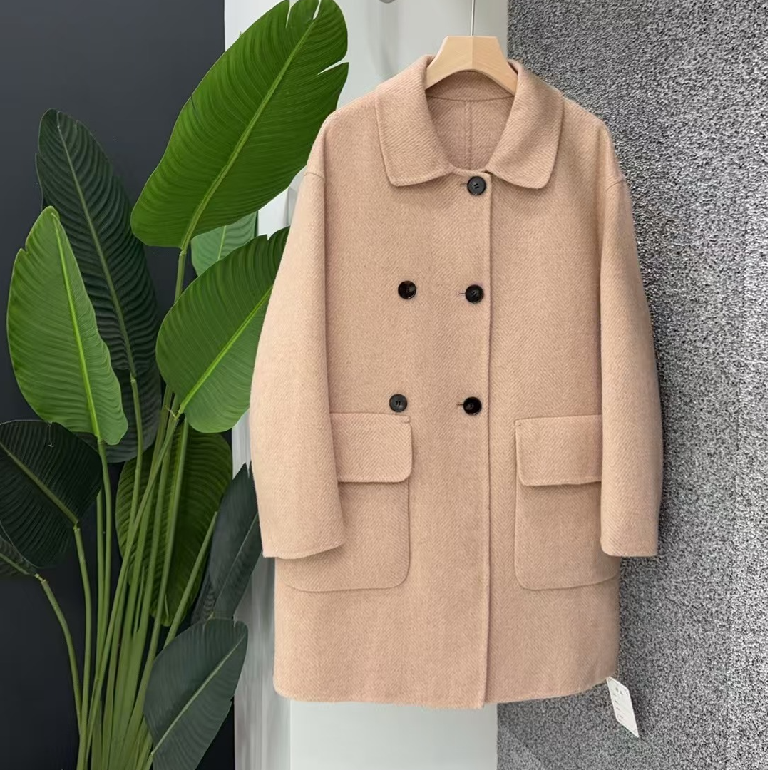 Luoxi/罗皙外套女装时尚羊绒毛呢呢大衣短款百搭大衣2072