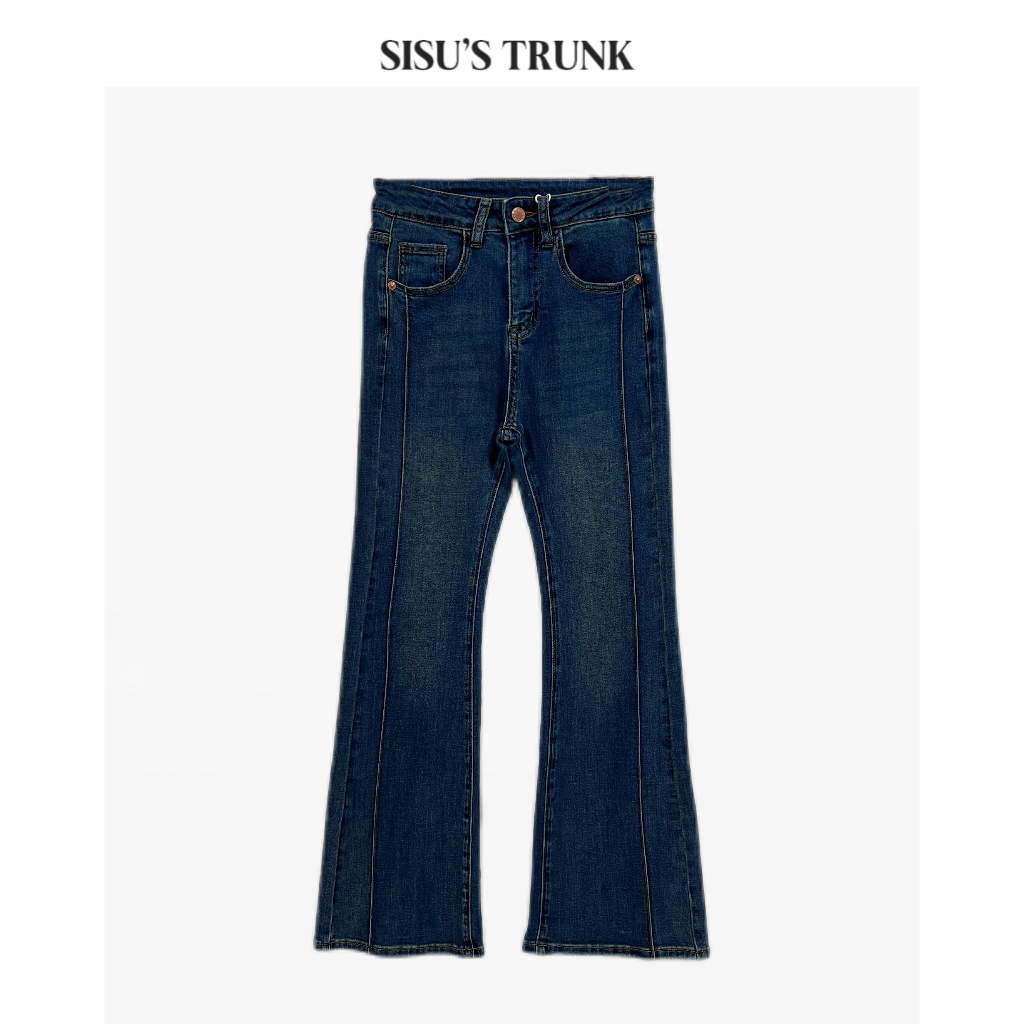 SISU 【智性通勤】 轻奢设计师款宽松百搭休闲时尚牛仔裤