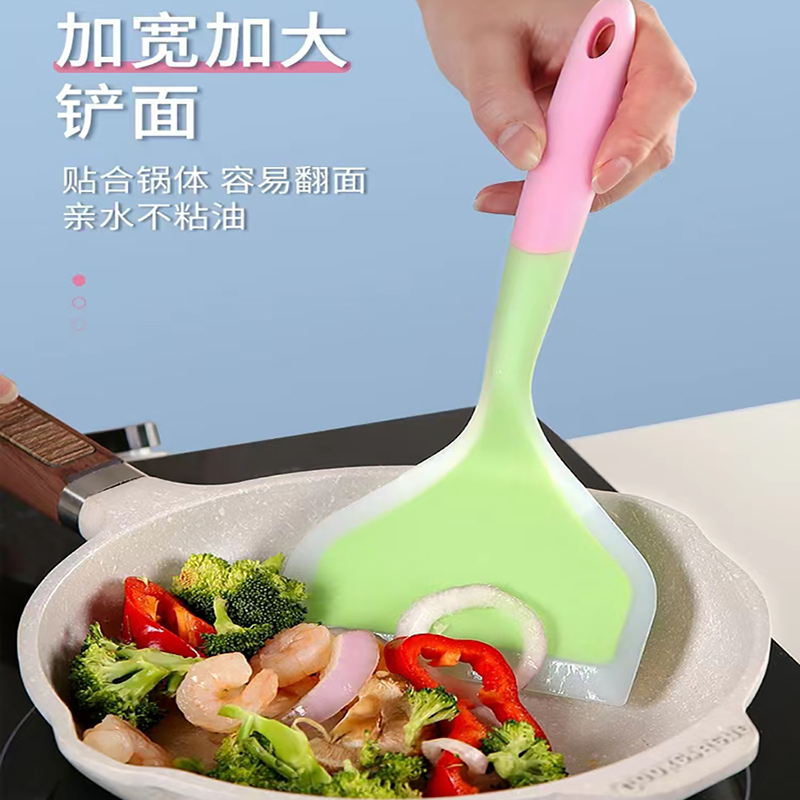 玉子烧铲硅胶铲子不粘锅专用厨具耐高温煎蛋烙饼平底锅铲