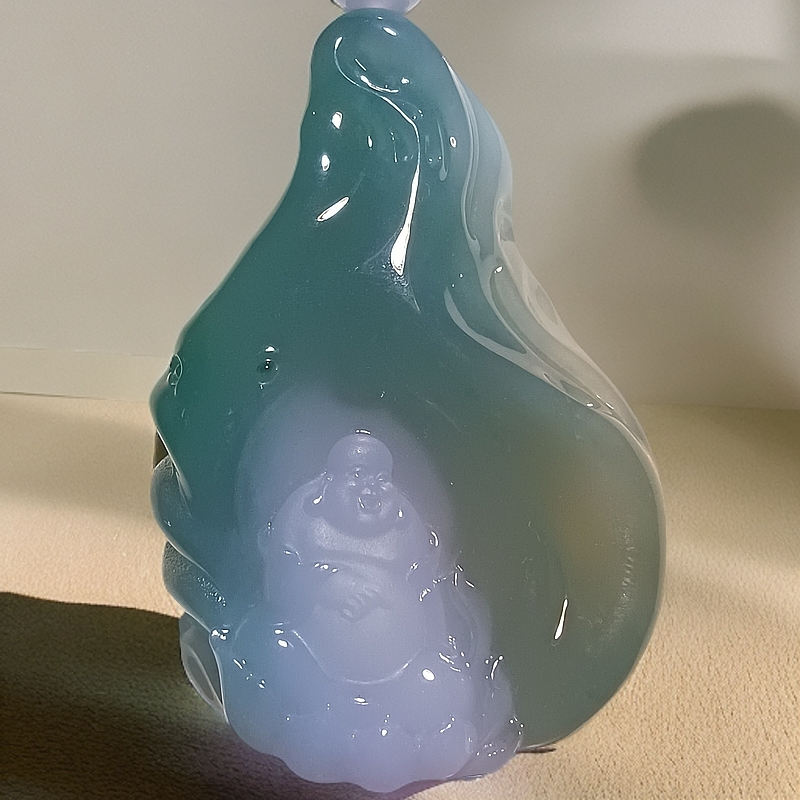 翡翠三宝佛：过去现在未来普渡天赐祥瑞气质挂坠精美精致时尚双色