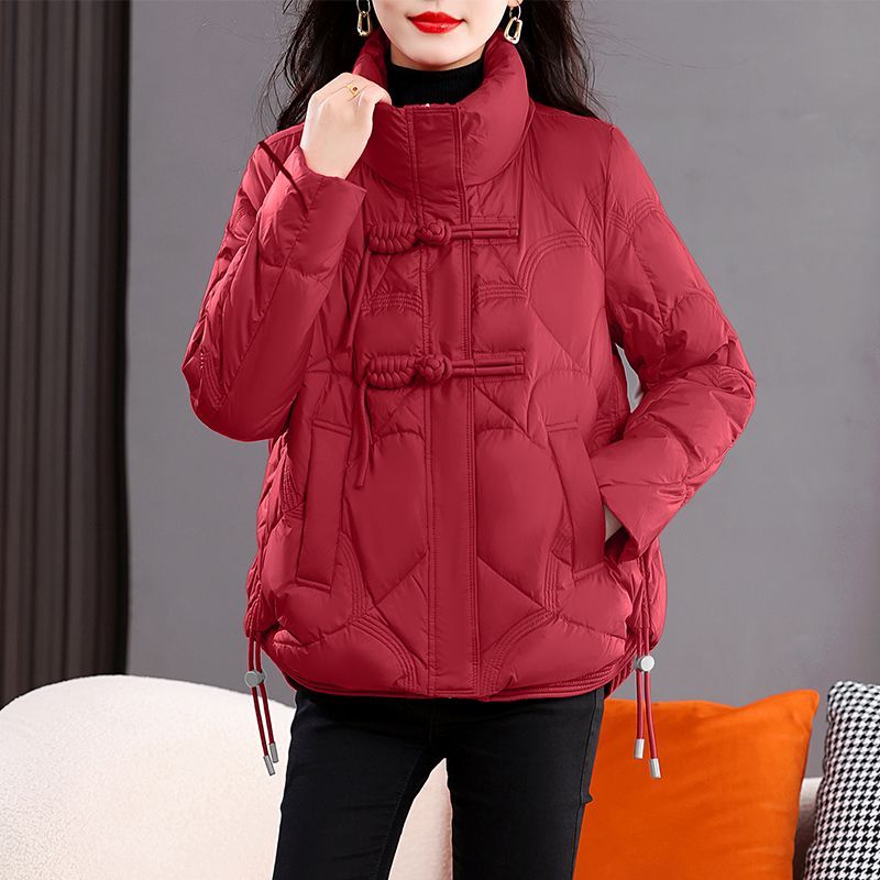 波司断码羽绒服女短款小个子2023年新款韩版冬季白鸭绒宽松妈妈冬
