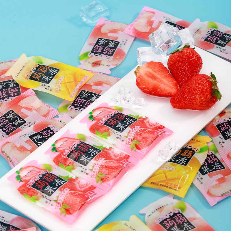 富牛蒟蒻果冻低卡肪果汁果冻8090怀旧小零食清新经典营养风味