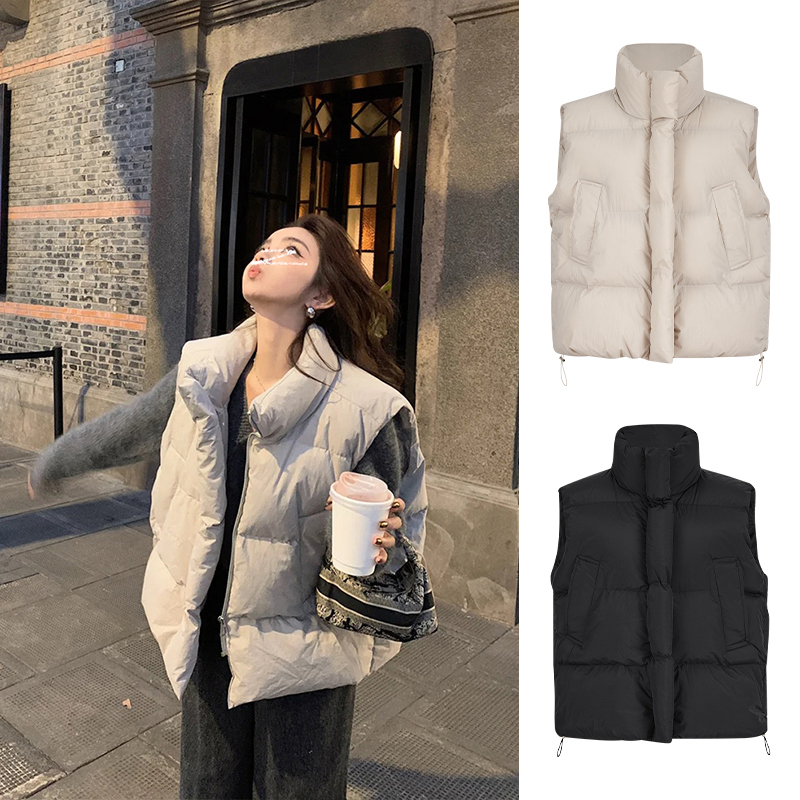 Moses Queen/魔西女王坎肩马甲背心外套女秋冬宽松外穿上衣服外搭