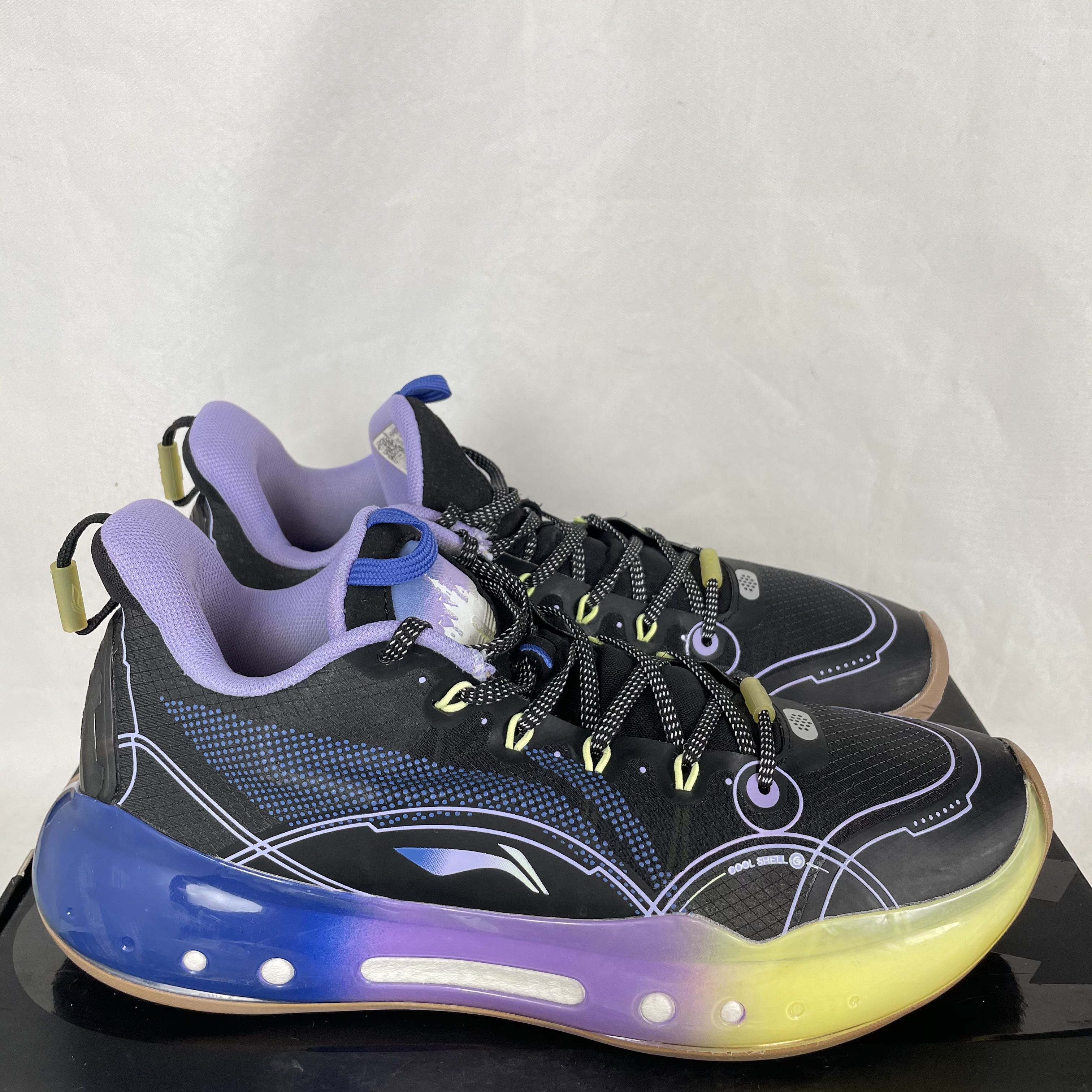 90新 LI-NING/李宁 42码 驭帅14 篮球鞋 全掌碳板 奥兰多暮 无盒