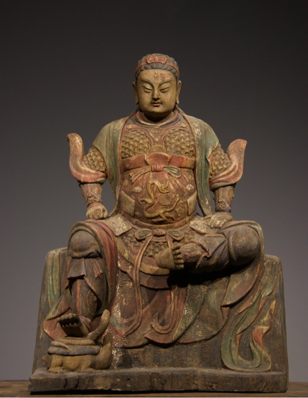 木雕真武大帝高81厘米左右