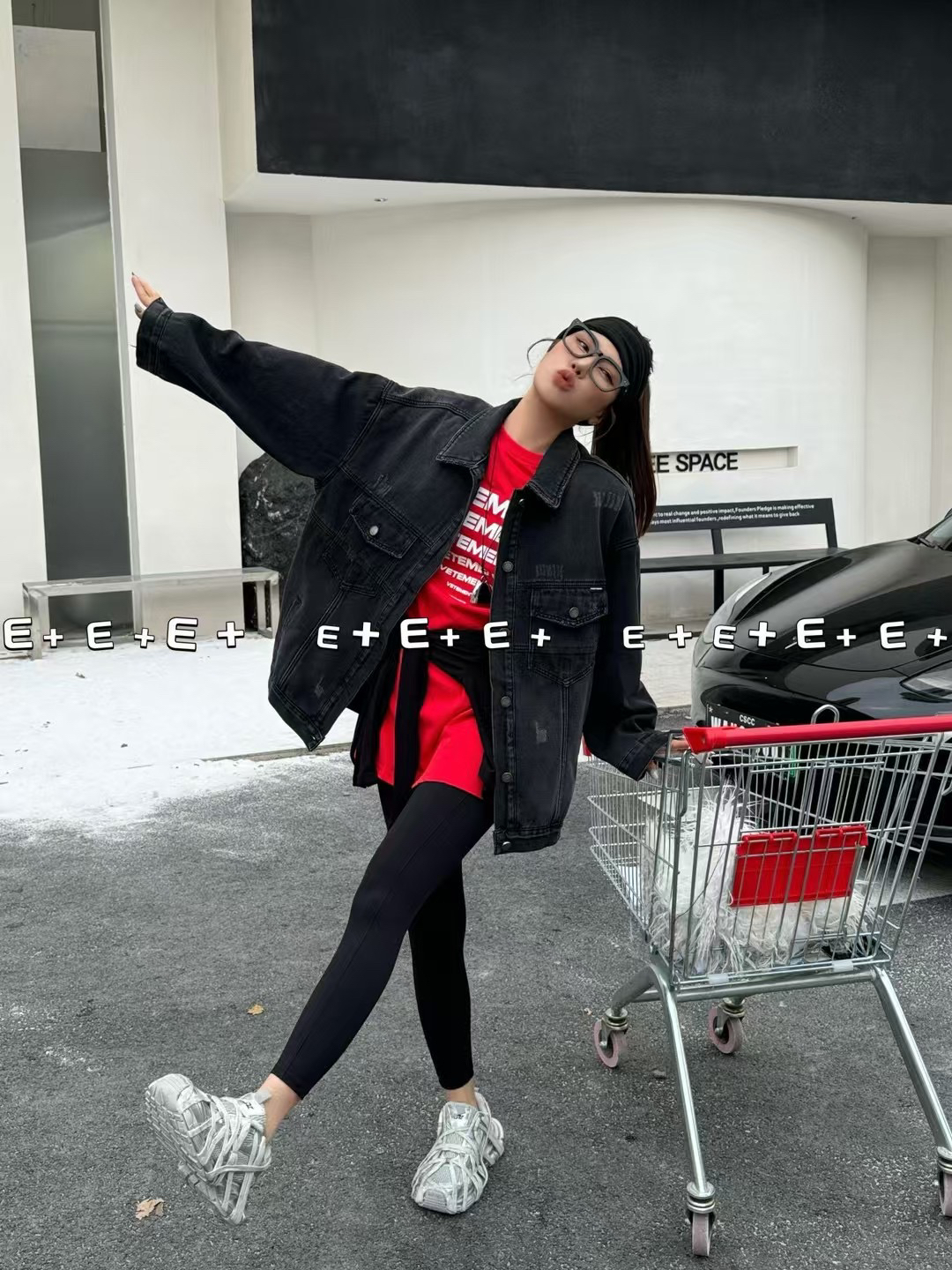 2024秋冬新款牛仔外套时尚百搭