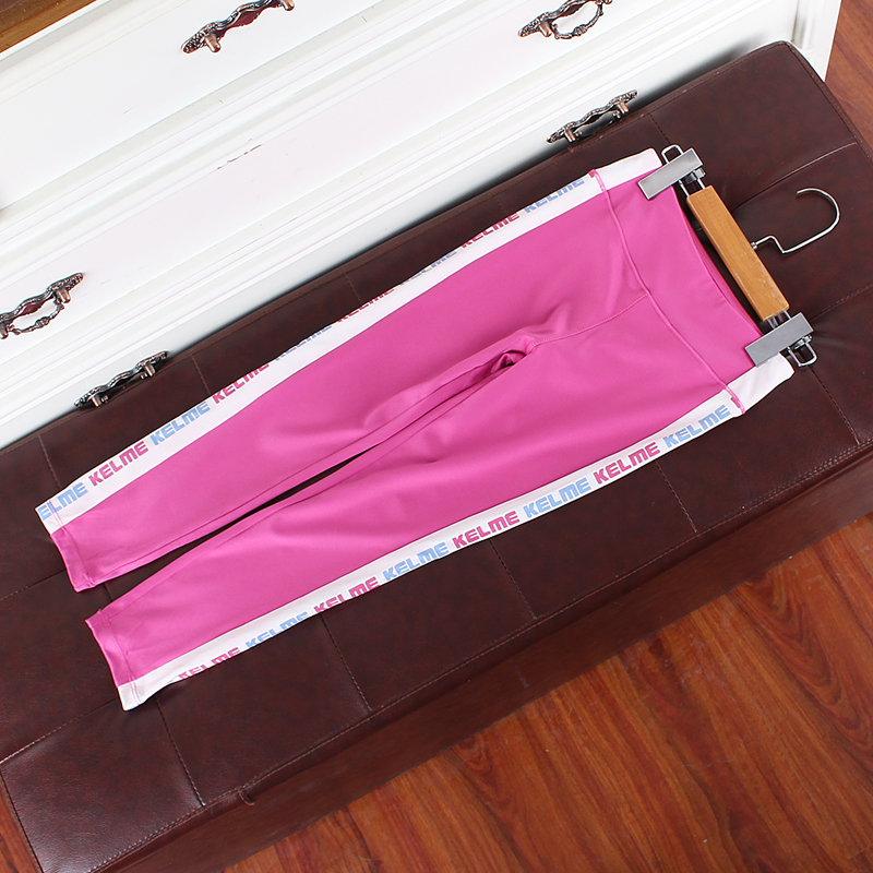 K071-R3童装118-164码法国单儿童速干瑜伽裤运动裤女童九分裤外贸