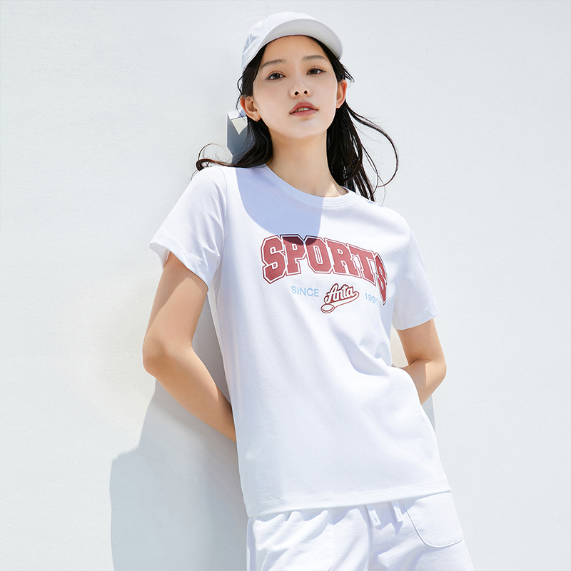 安踏短袖t恤女2023夏季新款针织女装运动上衣透气短袖162338109