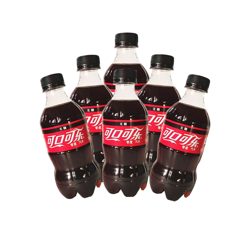 可口可乐经典无糖即饮美味300ML*6瓶