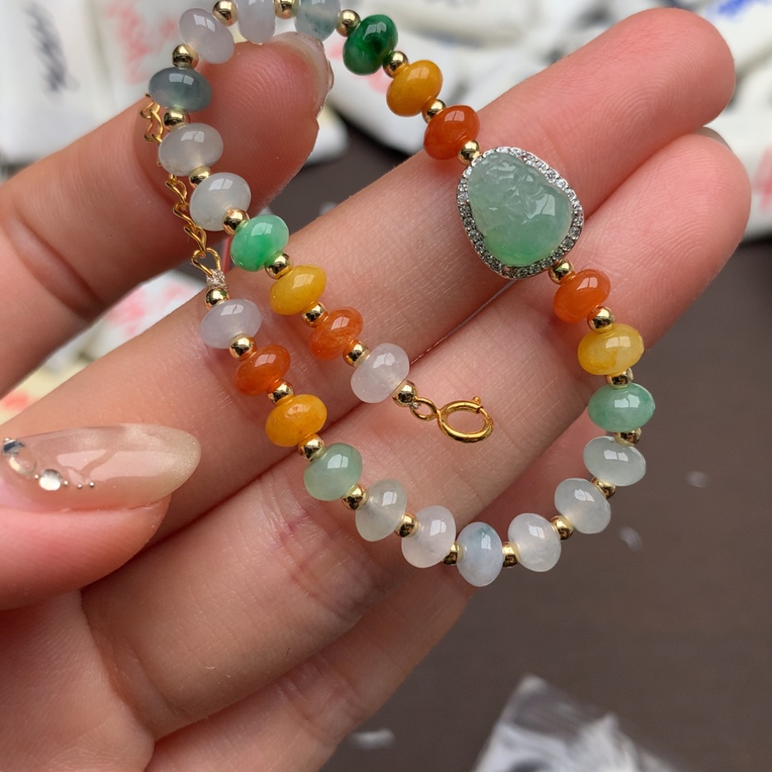 【闪购商品】翡翠手链银S925镶嵌✨***?一