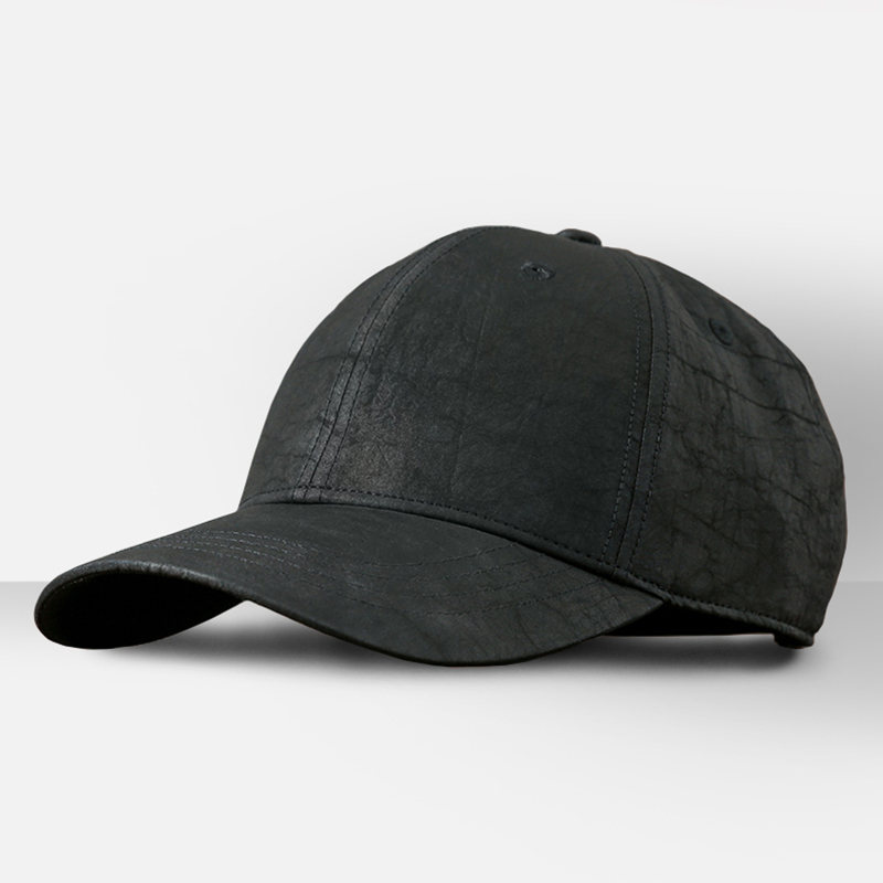 【黑龟鸭舌帽】国风香云纱黑色龟裂纹可调节帽子国潮时尚