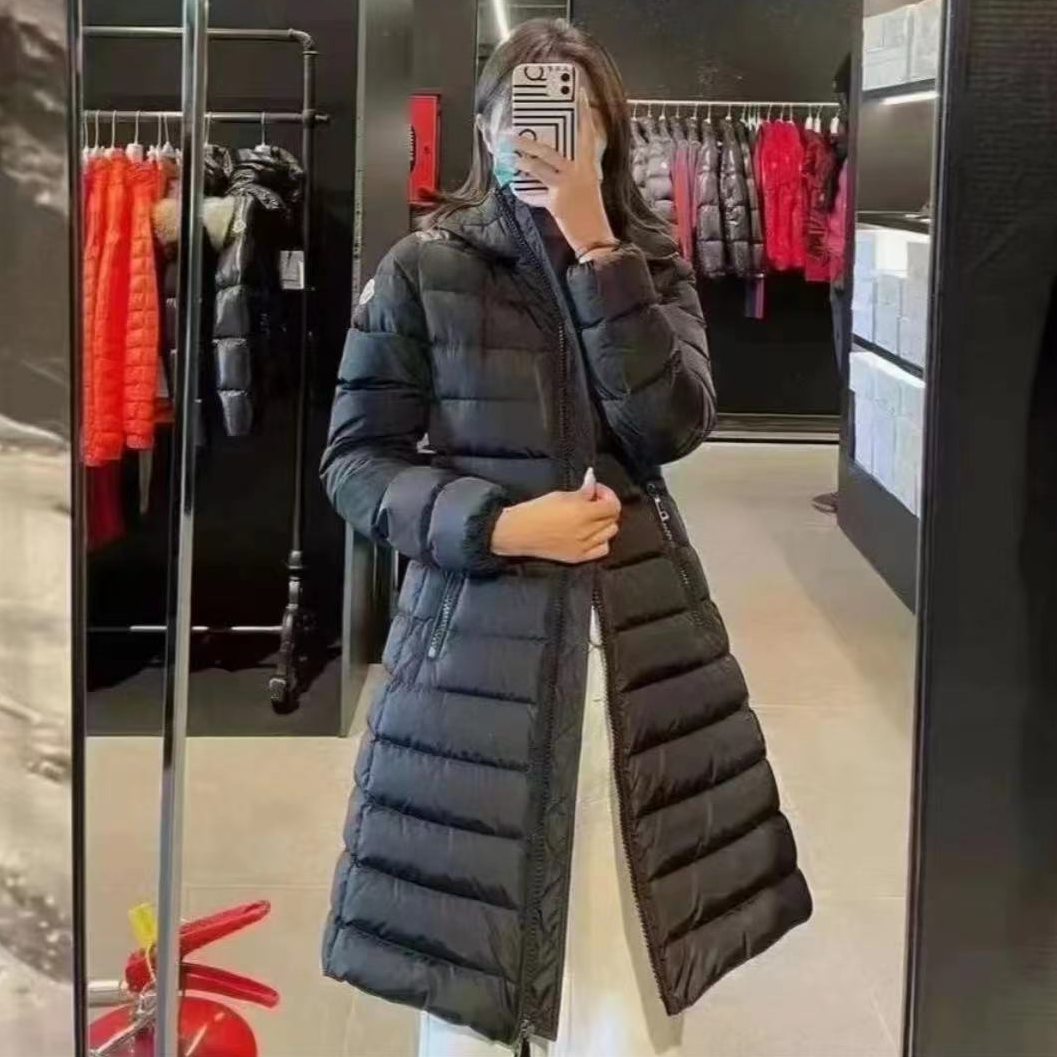 未使用 MONCLER 蒙口TALEV系列连帽中长款收腰羽绒服