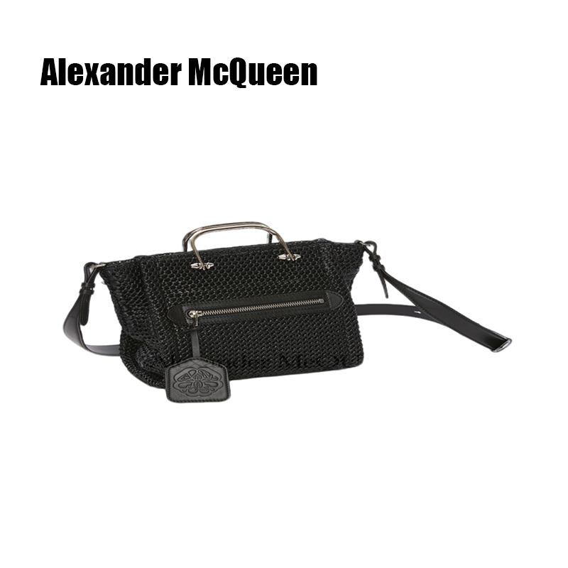 全新未使用 Alexander McQueen/亚历山大·麦昆 女士手提包 黑色