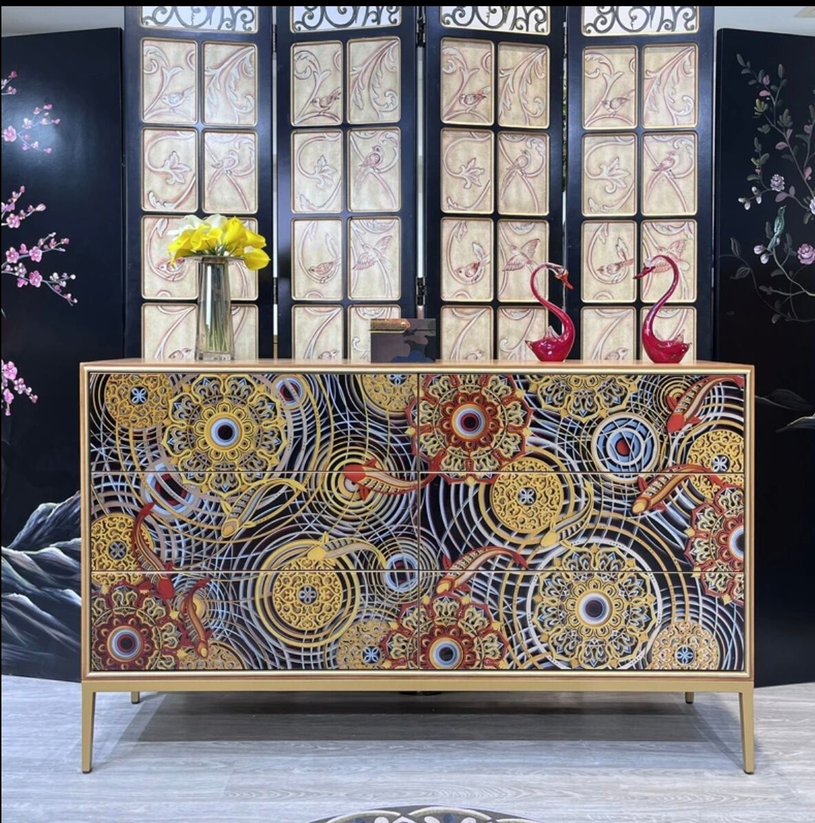 现代简约轻奢玄关柜轻奢五斗六斗柜大容量储物柜家用玄关柜门厅柜