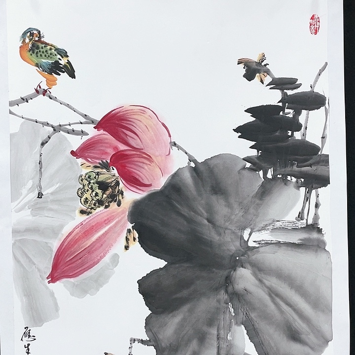 绘画四尺三开作品