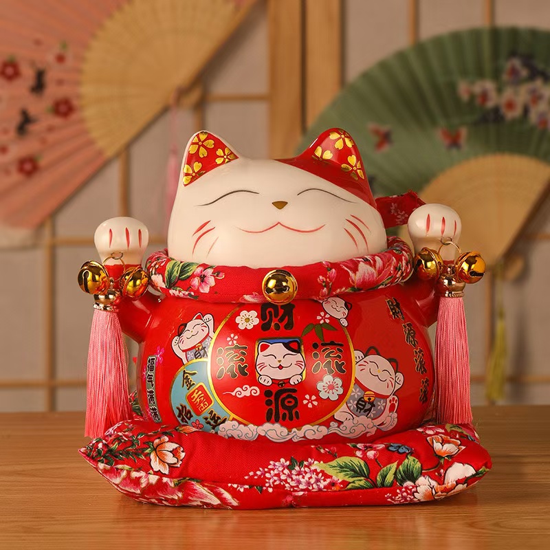 招财猫大号摆件存钱罐店铺开业摆件创意礼品家居饰品陶瓷工艺礼品