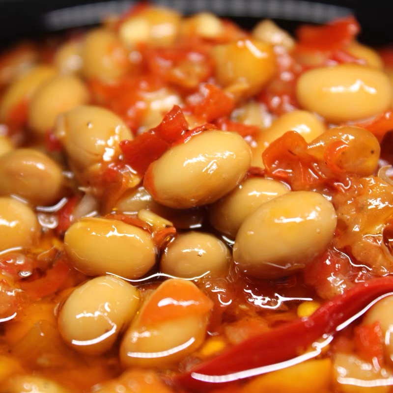 【顺丰包邮】剁椒辣黄豆508g/瓶现做辣黄豆家乡味道开盖即食